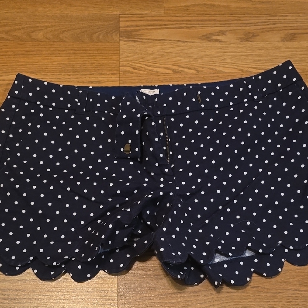 J. Crew Navy Polka Dot Women's Shorts